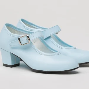 Zapatos flamenca niña celeste 🩵